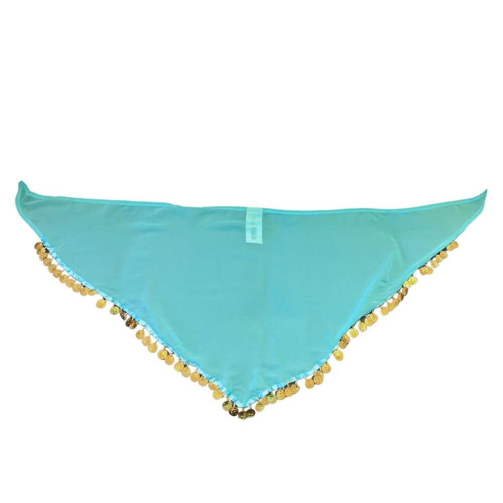 Turquoise Genie Costume Women’s Medium w/ Gold Lamp EUC - Picture 6 of 12